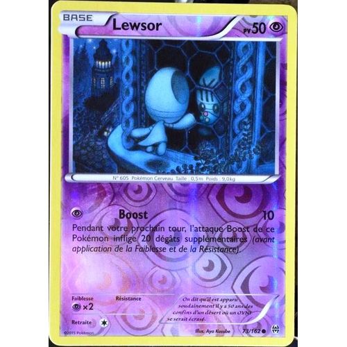 Carte Pokémon 73/162 Lewsor 50 Pv - Reverse Xy - Impulsion Turbo Neuf Fr