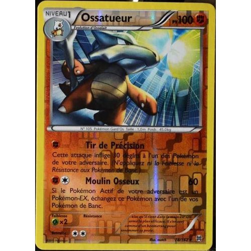 Carte Pokémon 78/162 Ossatueur 100 Pv - Reverse Xy - Impulsion Turbo Neuf Fr