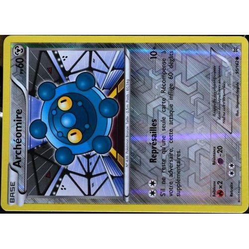 Carte Pokémon 95/162 Archéomire 60 Pv - Reverse Xy08 - Impulsion Turbo Neuf Fr