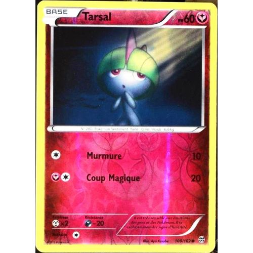 Carte Pokémon 100/162 Tarsal 60 Pv - Reverse Xy - Impulsion Turbo Neuf Fr