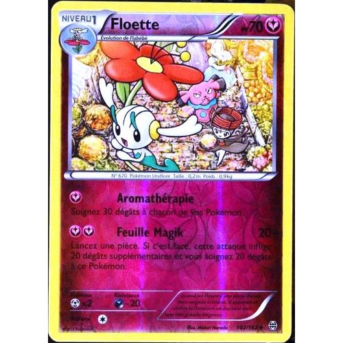 Carte Pokémon 102/162 Floette 70 Pv - Reverse Xy08 - Impulsion Turbo Neuf Fr