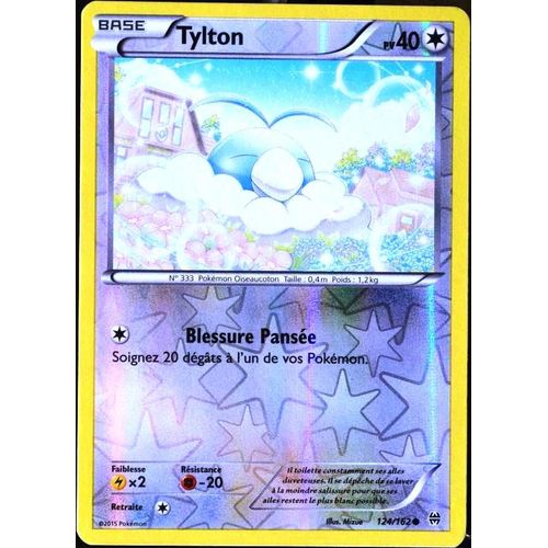 Carte Pokémon 124/162 Tylton 40 Pv - Reverse Xy08 - Impulsion Turbo Neuf Fr