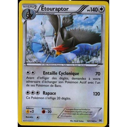 Carte Pokémon 127/162 Etouraptor Xy08 - Impulsion Turbo Neuf Fr