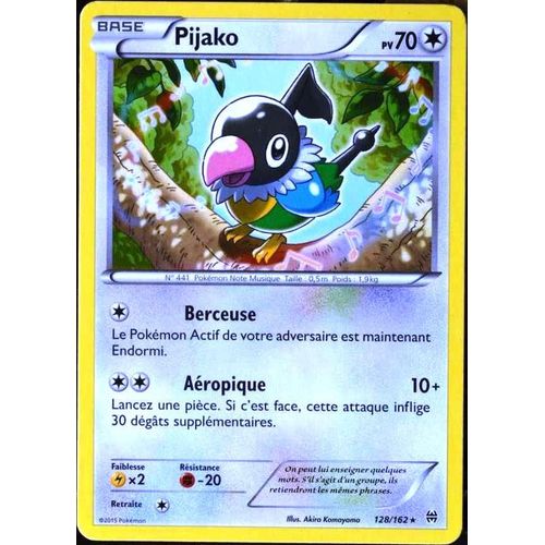 Carte Pokémon 128/162 Pijako Xy08 - Impulsion Turbo Neuf Fr