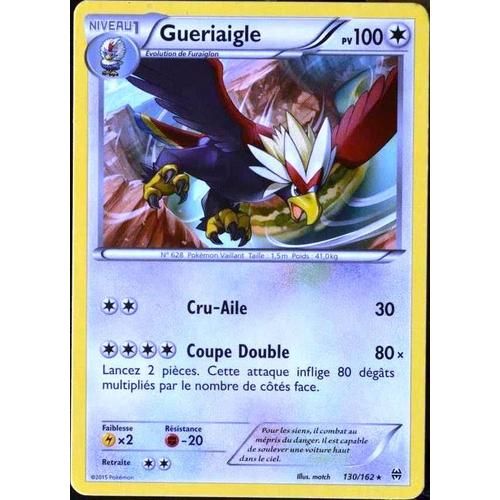 Carte Pokémon 130/162 Gueriaigle Xy08 - Impulsion Turbo Neuf Fr