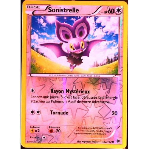 Carte Pokémon 132/162 Sonistrelle 60 Pv - Reverse Xy08 - Impulsion Turbo Neuf Fr