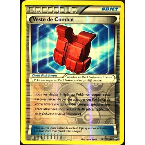 Carte Pokémon 133/162 Veste De Combat Reverse Xy08 - Impulsion Turbo Neuf Fr