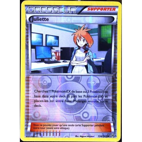 Carte Pokémon 134/162 Juliette Reverse Xy - Impulsion Turbo Neuf Fr