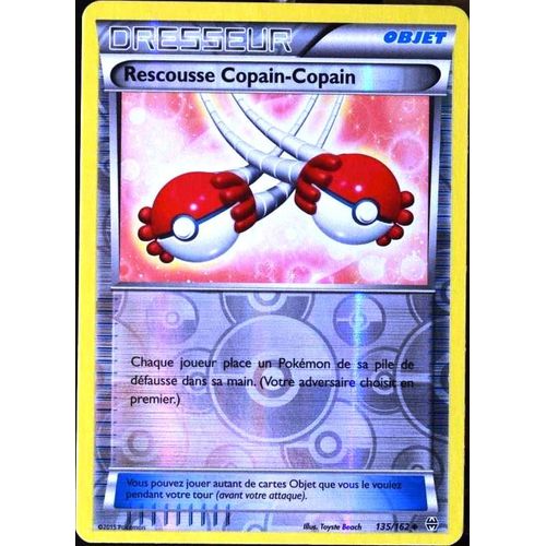 Carte Pokémon 135/162 Rescousse Copain-Copain Reverse Xy08 - Impulsion Turbo Neuf Fr