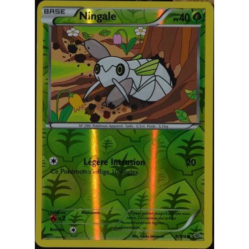 Carte Pokémon 9/108 Ningale 40 Pv - Reverse Xy06 Ciel Rugissant Neuf Fr