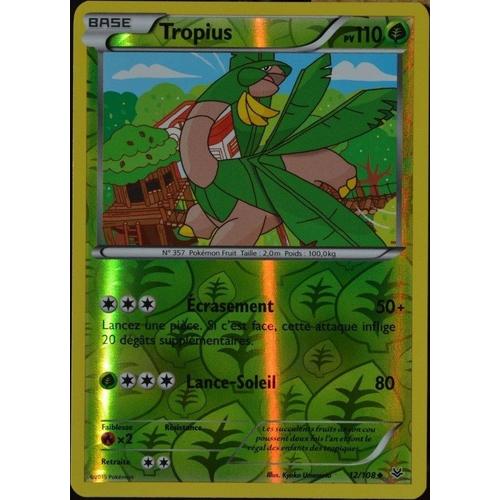 Carte Pokémon 12/108 Tropius 110 Pv - Reverse Xy06 Ciel Rugissant Neuf Fr