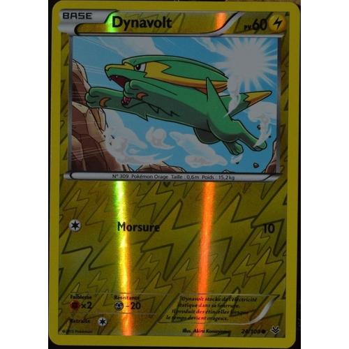 Carte Pokémon 24/108 Dynavolt 60 Pv - Reverse Xy06 Ciel Rugissant Neuf Fr