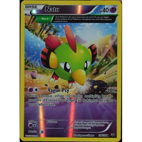 Carte Pokémon 28/108 Natu 40 Pv - Reverse Xy06 Ciel Rugissant Neuf Fr