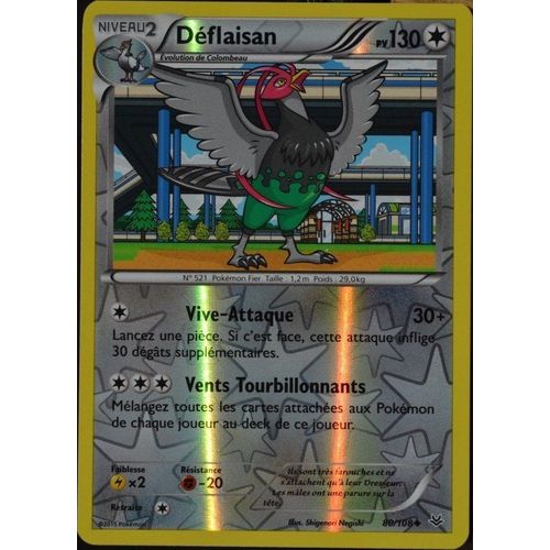 Carte Pokémon 80/108 Déflaisan 130 Pv - Reverse Xy06 Ciel Rugissant Neuf Fr