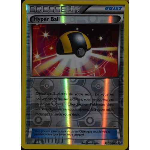 Carte Pokémon 93/108 Hyper Ball Reverse Xy06 Ciel Rugissant Neuf Fr