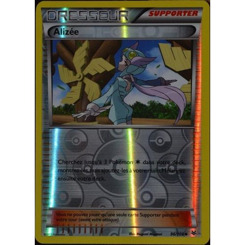 Carte Pokémon 96/108 Alizée Reverse Xy06 Ciel Rugissant Neuf Fr