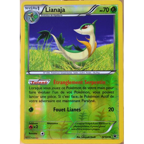 Carte Pokémon 6/124 Lianaja 70 Pv - Reverse Xy - Impact Des Destins Neuf Fr