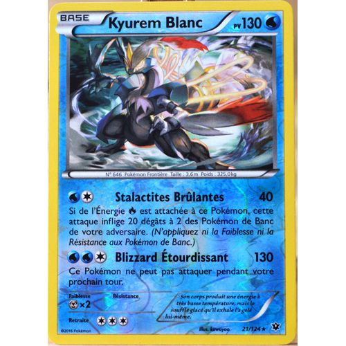 Carte Pokémon 21/124 Kyurem Blanc 130 Pv - Holo Reverse Xy - Impact Des Destins Neuf Fr