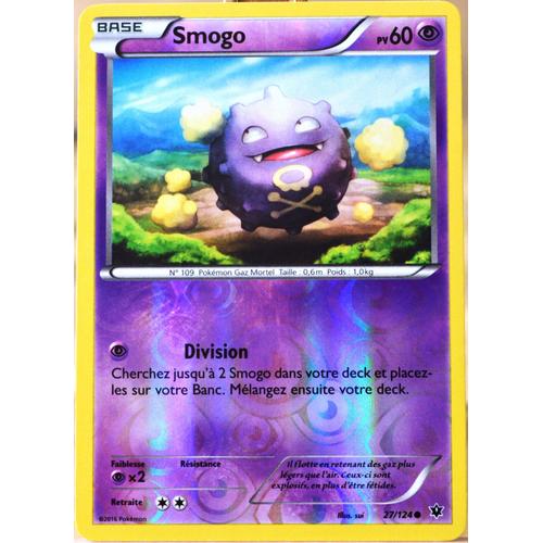 Carte Pokémon 27/124 Smogo 60 Pv - Reverse Xy - Impact Des Destins Neuf Fr
