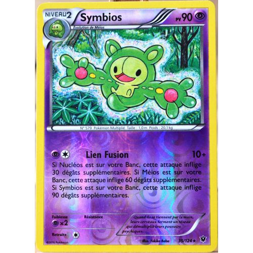 Carte Pokémon 35/124 Symbios 90 Pv - Reverse Xy - Impact Des Destins Neuf Fr