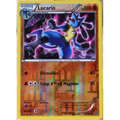 Carte Pokémon 47/124 Lucario 110 Pv - Reverse Xy - Impact Des Destins Neuf Fr