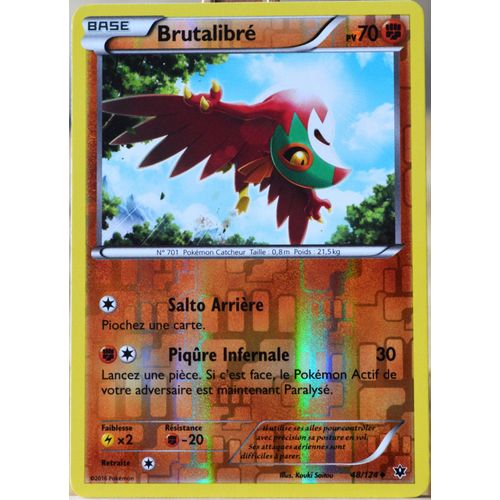 Carte Pokémon 48/124 Brutalibré 70 Pv - Reverse Xy - Impact Des Destins Neuf Fr