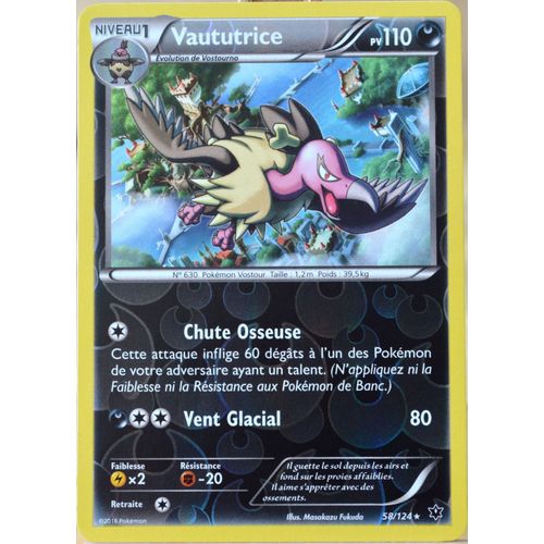 Carte Pokémon 58/124 Vaututrice 110 Pv - Reverse Xy - Impact Des Destins Neuf Fr