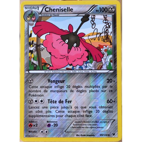 Carte Pokémon 59/124 Cheniselle 100 Pv - Reverse Xy - Impact Des Destins Neuf Fr