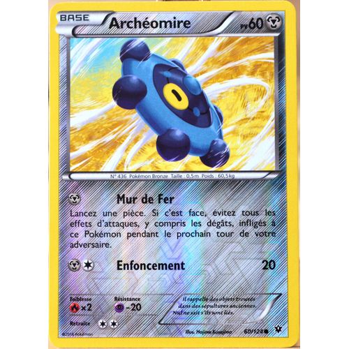 Carte Pokémon 60/124 Archéomire 60 Pv - Reverse Xy - Impact Des Destins Neuf Fr