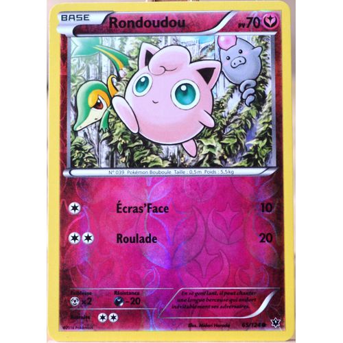 Carte Pokémon 65/124 Rondoudou 70 Pv - Reverse Xy - Impact Des Destins Neuf Fr