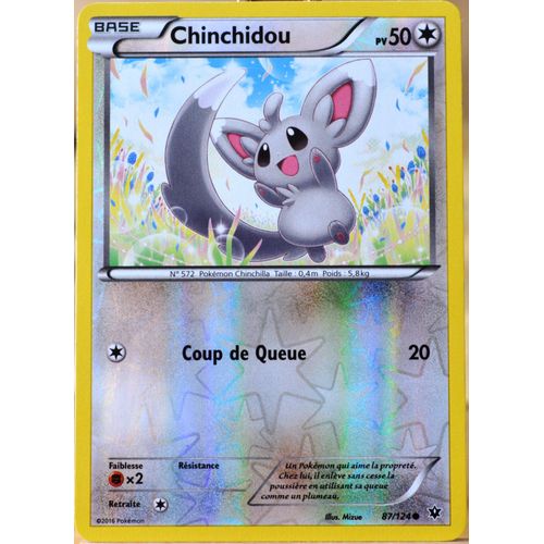 Carte Pokémon 87/124 Chinchidou 50 Pv - Reverse Xy - Impact Des Destins Neuf Fr