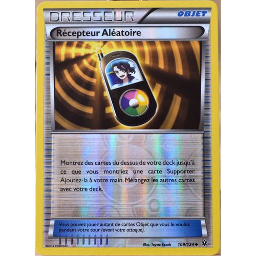 Carte Pokémon 109/124 Récepteur Aléatoire Reverse Xy - Impact Des Destins Neuf Fr
