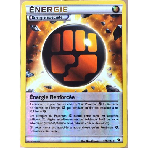 Carte Pokémon 115/124 Energie Renforcée (Energie Combat) Reverse Xy - Impact Des Destins Neuf Fr