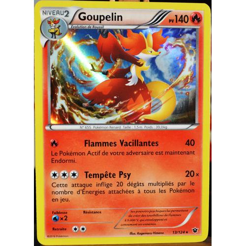 Carte Pokémon 13/124 Goupelin 140 Pv - Holo Xy - Impact Des Destins Neuf Fr