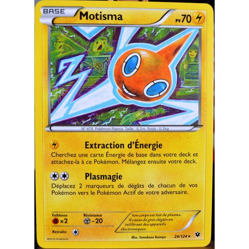 Carte Pokémon 24/124 Motisma 70 Pv Xy - Impact Des Destins Neuf Fr