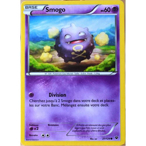 Carte Pokémon 27/124 Smogo 60 Pv Xy - Impact Des Destins Neuf Fr
