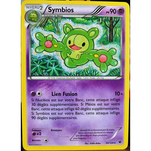 Carte Pokémon 35/124 Symbios 90 Pv Xy - Impact Des Destins Neuf Fr