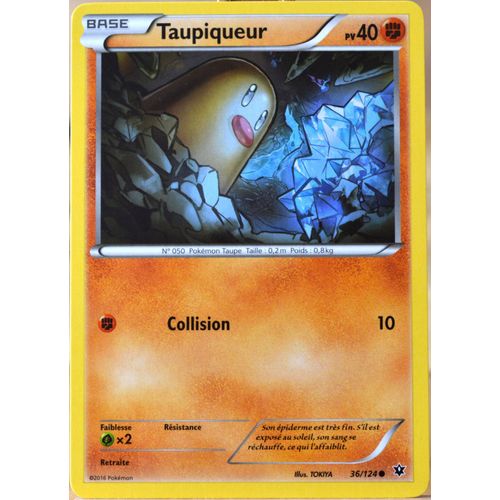 Carte Pokémon 36/124 Taupiqueur 40 Pv Xy - Impact Des Destins Neuf Fr