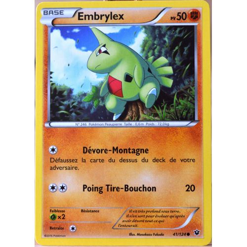 Carte Pokémon 41/124 Embrylex 50 Pv Xy - Impact Des Destins Neuf Fr