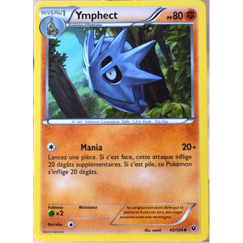 Carte Pokémon 42/124 Ymphect 80 Pv Xy - Impact Des Destins Neuf Fr