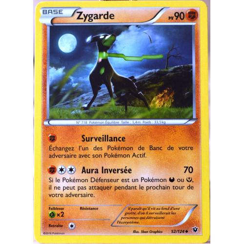 Carte Pokémon 52/124 Zygarde 90 Pv Xy - Impact Des Destins Neuf Fr