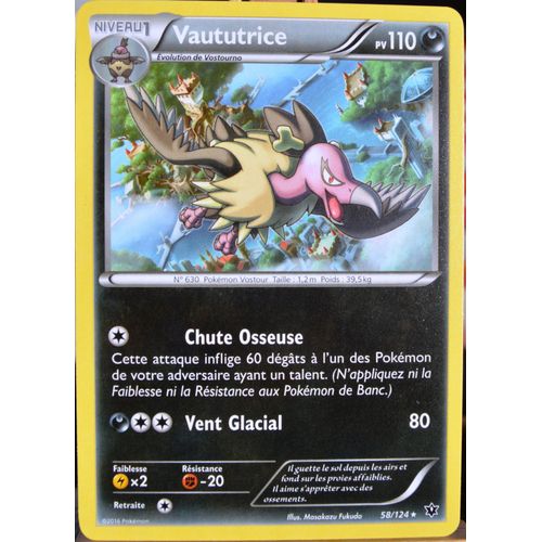 Carte Pokémon 58/124 Vaututrice 110 Pv Xy - Impact Des Destins Neuf Fr