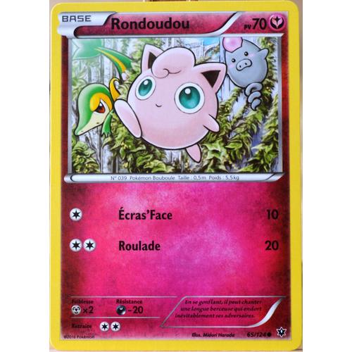 Carte Pokémon 65/124 Rondoudou 70 Pv Xy - Impact Des Destins Neuf Fr