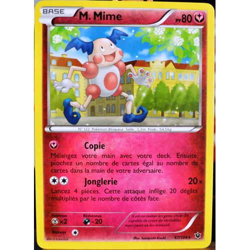 Carte Pokémon 67/124 M. Mime 80 Pv Xy - Impact Des Destins Neuf Fr