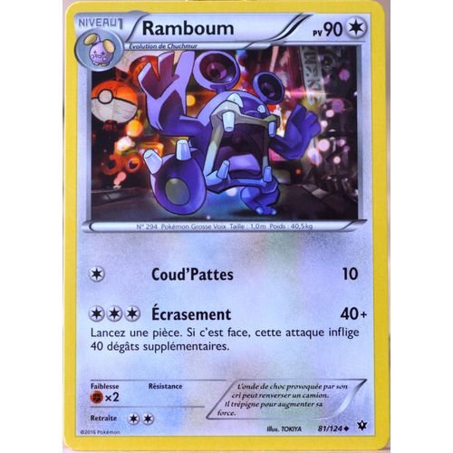 Carte Pokémon 81/124 Ramboum 90 Pv Xy - Impact Des Destins Neuf Fr