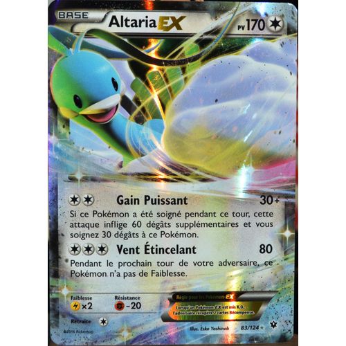 Carte Pokémon 83/124 Altaria Ex 170 Pv - Ultra Rare Xy - Impact Des Destins Neuf Fr