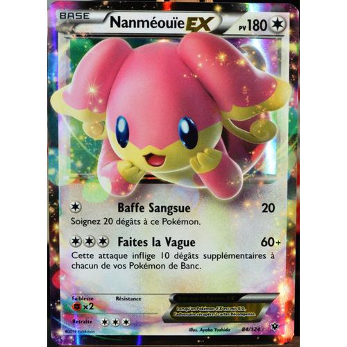 Carte Pokémon 84/124 Nanméouïe Ex 180 Pv - Ultra Rare Xy - Impact Des Destins Neuf Fr