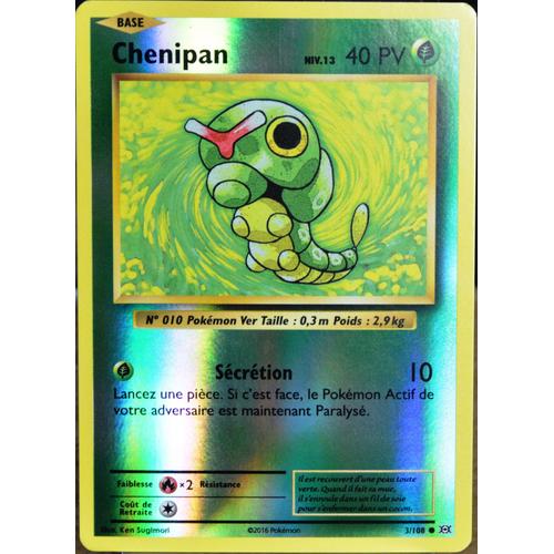 Carte Pokémon 3/108 Chenipan 40 Pv - Reverse Xy - Evolutions  Neuf Fr