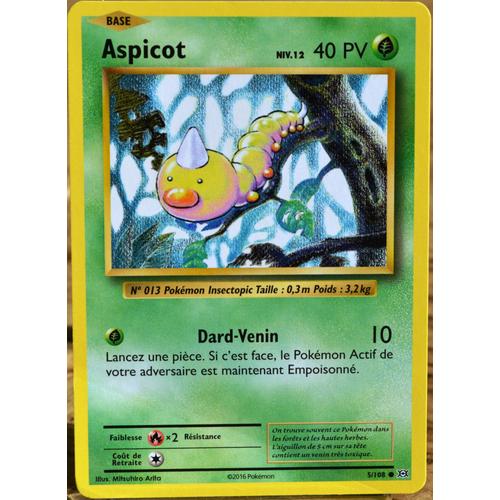 Carte Pokémon 5/108 Aspicot 40 Pv Xy - Evolutions  Neuf Fr