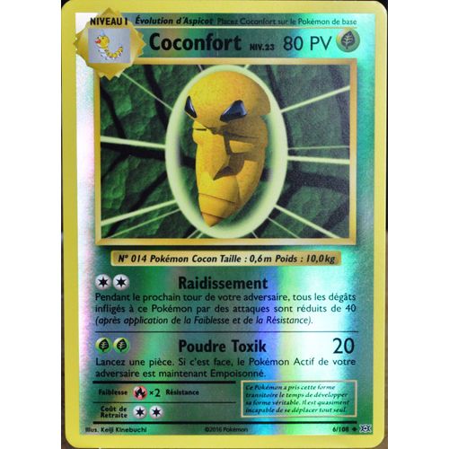 Carte Pokémon 6/108 Coconfort 80 Pv - Reverse Xy - Evolutions  Neuf Fr